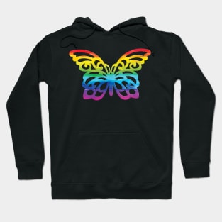 rainbow butterfly Hoodie